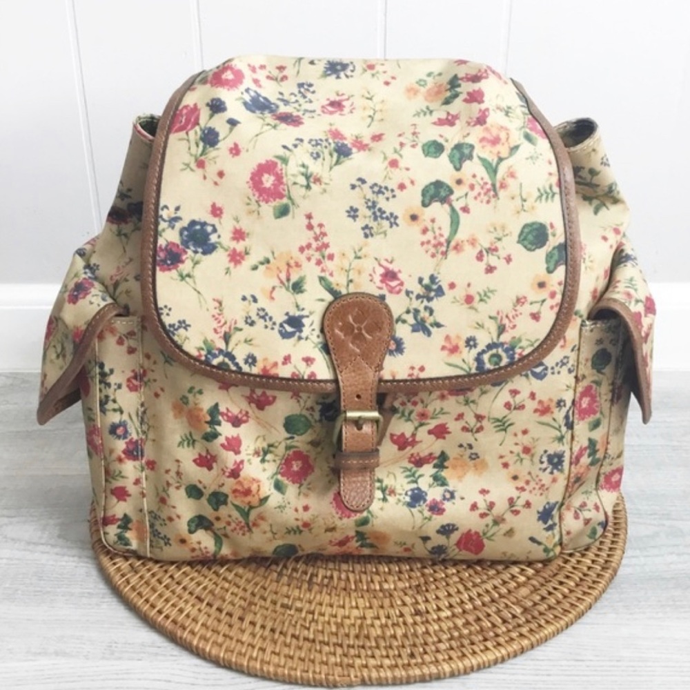 Patricia Nash Tavella Flap Backpack Prairie Rose